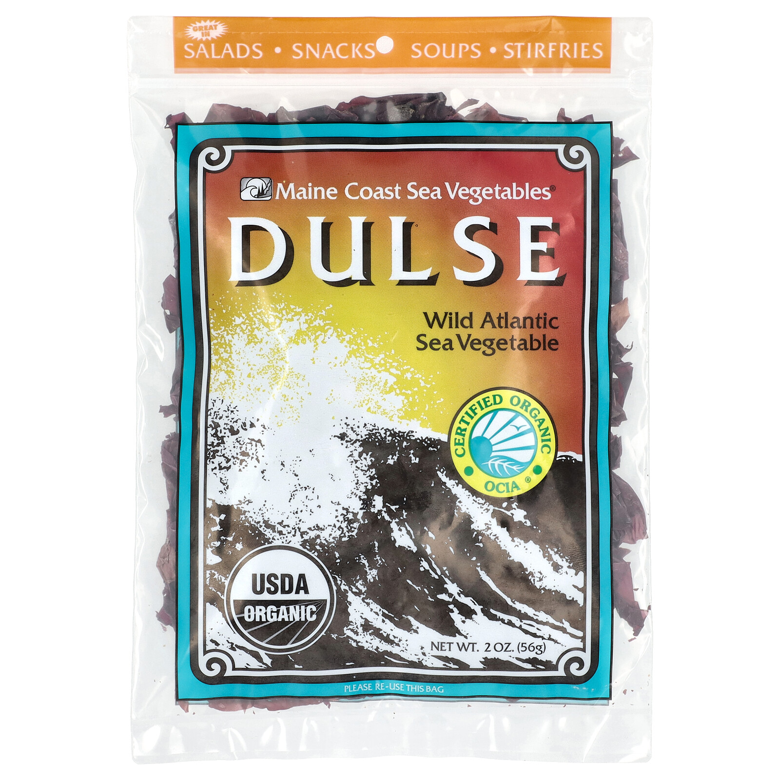 Dulse Дикие атлантические морские овощи 2 унции 56 г 2790₽