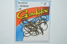 gamakatsu octopus hooks size 2  25 per pack 02109-25 value pack