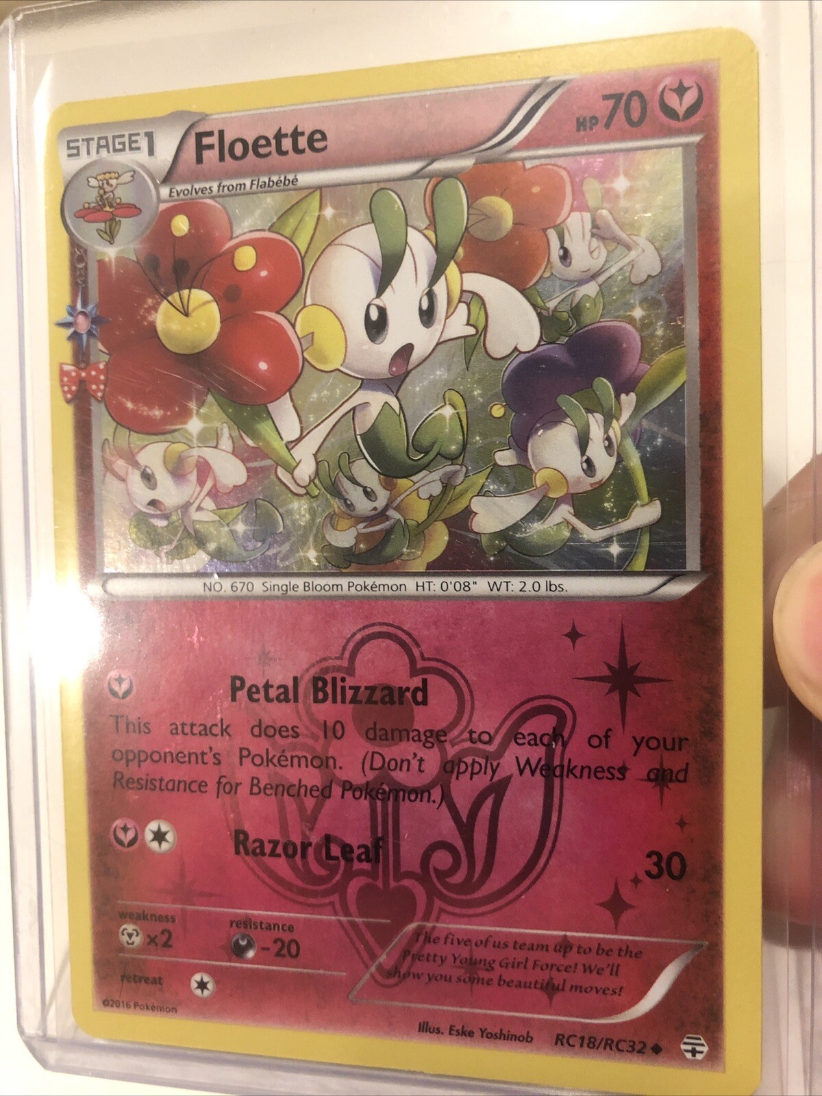 Pokémon TCG Floette Generations RC18 Holo Uncommon Lightly Played To Near Mint
