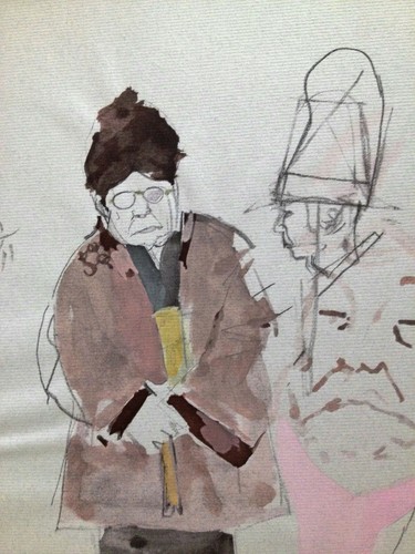 JACK LEVINE (1915–2010) Original Color Lithograph with Pochoir THE PHILOSOPHER - 第 4/6 張圖片