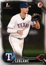 2016 Bowman Draft #BD-103 - Charles Leblanc FBC - Texas Rangers  16-232
