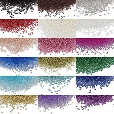 Bead UNDRILLED Round GLASS Seed/Micro/Mini Beads  1mm  15g  8,200   No Hole