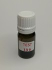 Test réactif or 18 K acide flacon à spatule sans pierre de touche