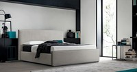 Italienische MöBel Design Bett Schlafzimmer Betten Leder Hotel Luxus Polster Neu