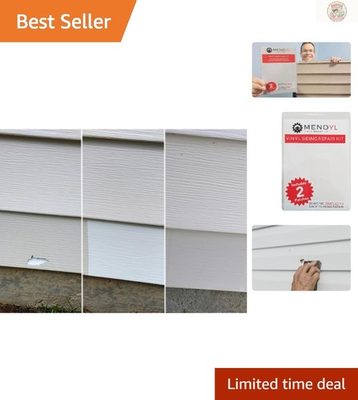 #ad Self Adhesive Vinyl Siding Repair Kit 2 Durable Paintable Patches Included $16.79