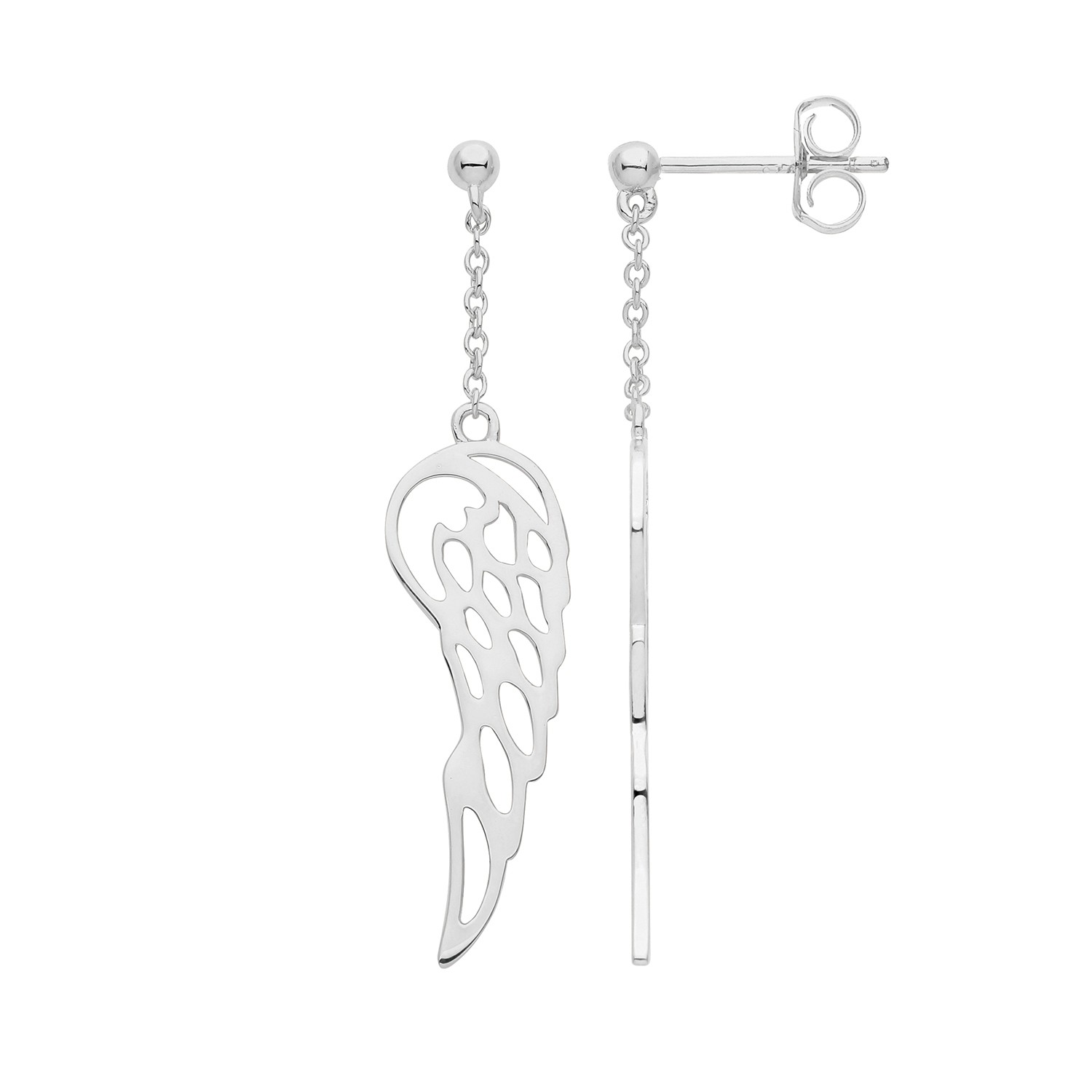 Boucles d'oreilles argent 925 et rhodium pour un look de bureau élégant