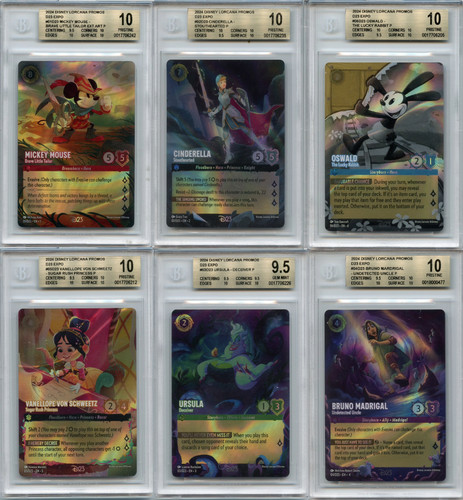 2024 Disney Lorcana D23 Expo Complete Set All **PRISTINE BGS 10 & BGS 9.5Q++**