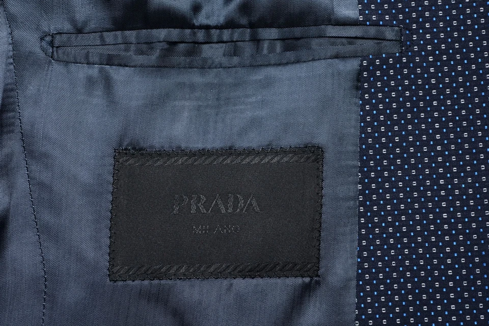 Blazer esportivo masculino Prada multicolorido dois botões EUA 36R 38R 40R - Imagem 3 de 3