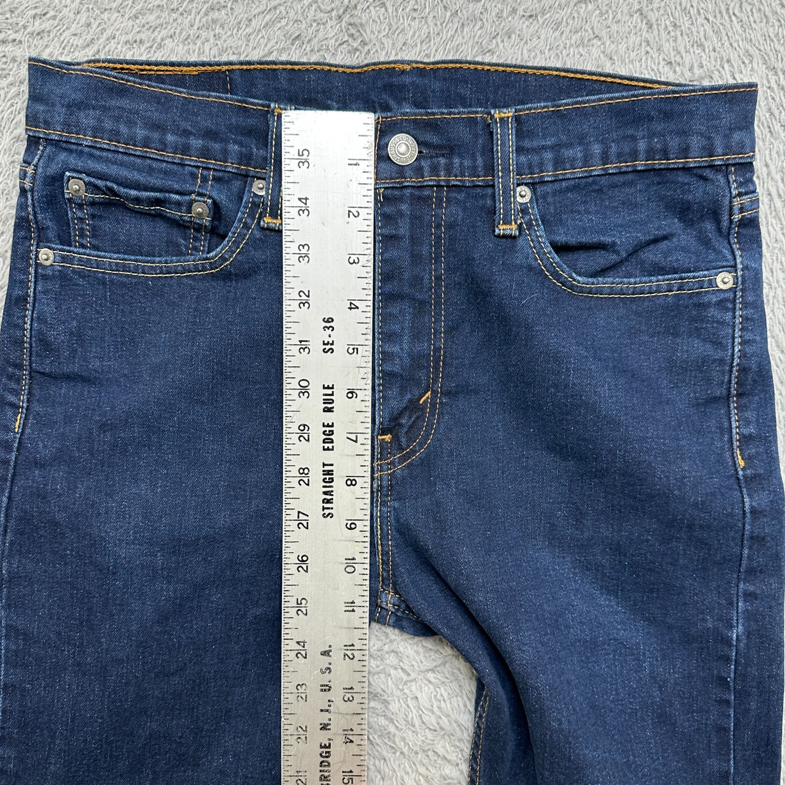 Levis 510 Jeans Mens 31x29 Dark Blue Stretch Classic Excellent image 4