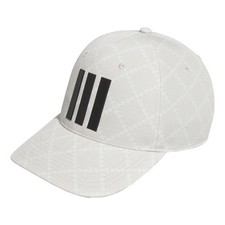 Adidas Tour 3-Stripes Houndstooth Print Adjustable Golf Hat, Brand New