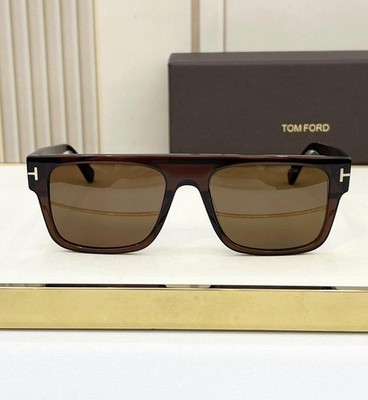 Tom Ford FT907 55 19-145 Shiny Brown Square Frame Unisex Adult