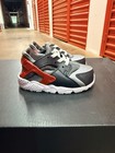 Nike Huarache Toddler Low Top Leather Sneakers Gray/Black/Red/White 6C M — photo 2