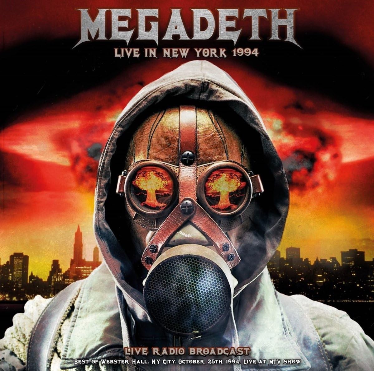 Megadeth - Live In New York 1994 LP Red Black Splatter Vinyl