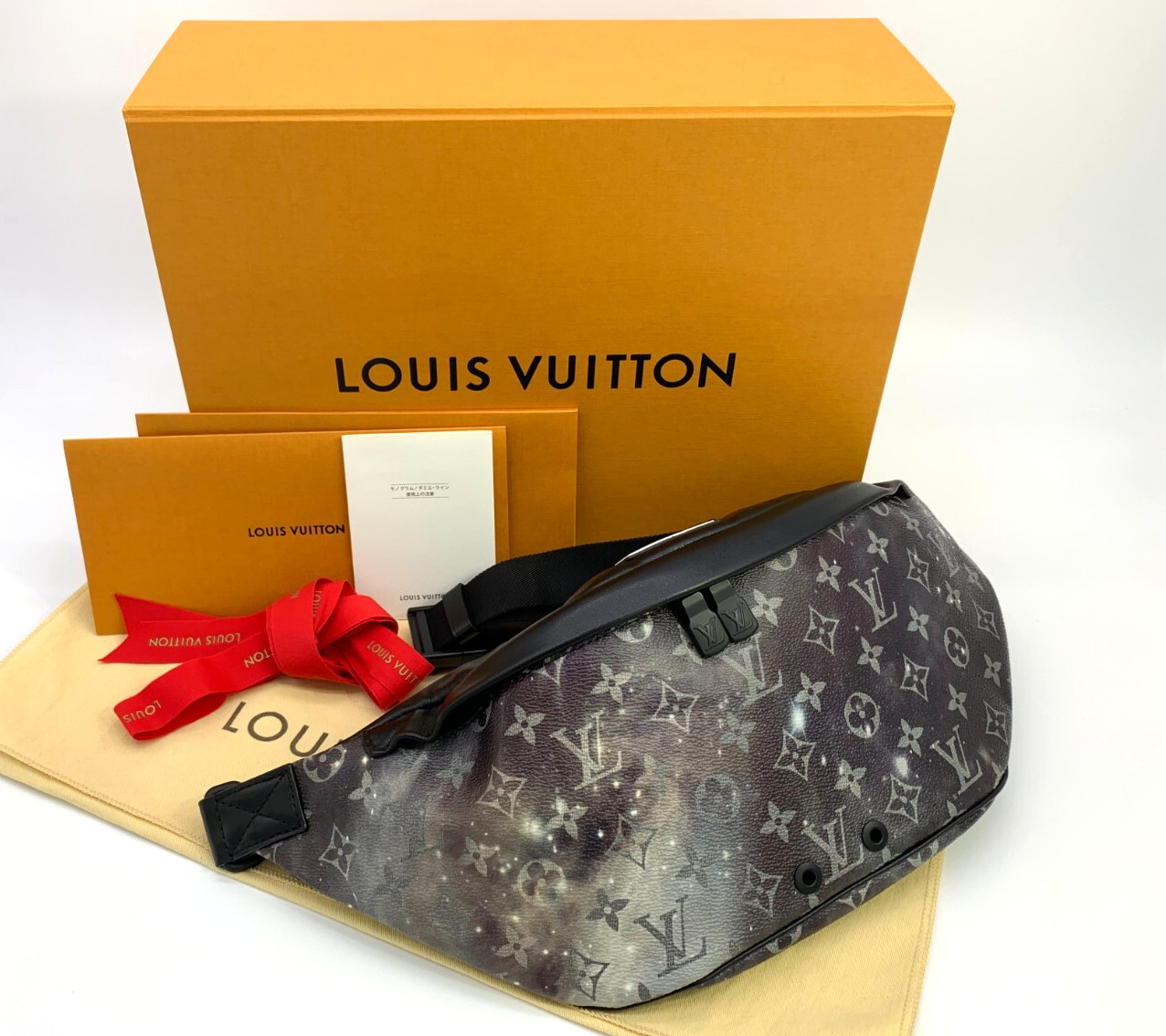 LOUIS VUITTON Monogram Galaxy Discovery Bum Bag Crossbody Rare Authentic