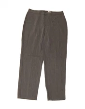 DOCKERS Womens High Waist Straight Casual Trousers US 14 XL W34 L30 Grey DD79