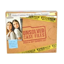 Pressman Boardgame Unsolved Case Files - Avery & Zoey Gardner Box VG+/NM