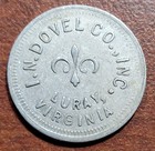 Historic VIRGINIA Token I.N. Dovel LURAY (VA) Aluminum 21.8mm (Good For) 5c — photo 1
