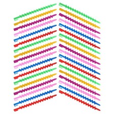 40Pcs Multi Color ABS Spiral Curlers Reusable Hair Perm Rods Home Styling Kit