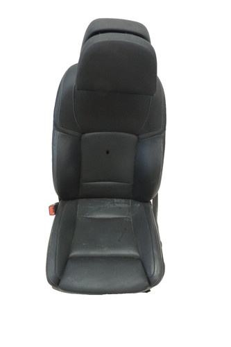 BMW 5er F10 F11 LCI Sitz Fahrersitz Vorn links  LEDER Schwarz weiße Naht