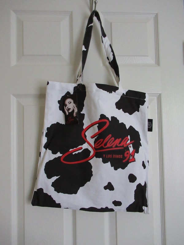 RARE Selena y Los Dinos Western Cow Print Tote Bag NEW