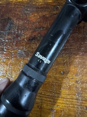 Vintage Savage-Suwa Japan Model 0433B 4x32 Rifle Scope. Fixed 4x