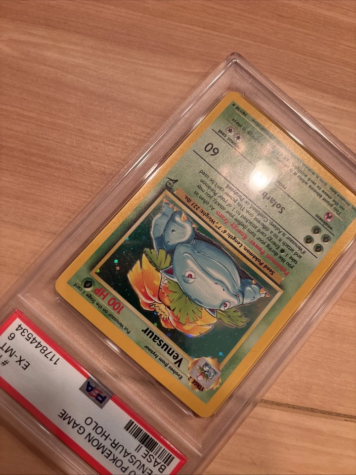 Базовый набор PSA 6 Venusaur 015/102 2 голограммы WOTC - Изображение 3 из 4