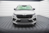 Maxton Design Frontlippe V.1 Passend FüR Skoda Kodiaq RS Mk1 FL Schwarz Hochglan