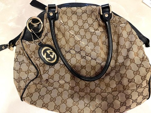 Gucci GG Canvas Handbag Women's Used From Japan
