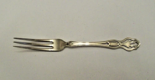 Sterling Silver  Victorian Strawberry  Fork signed R W & S