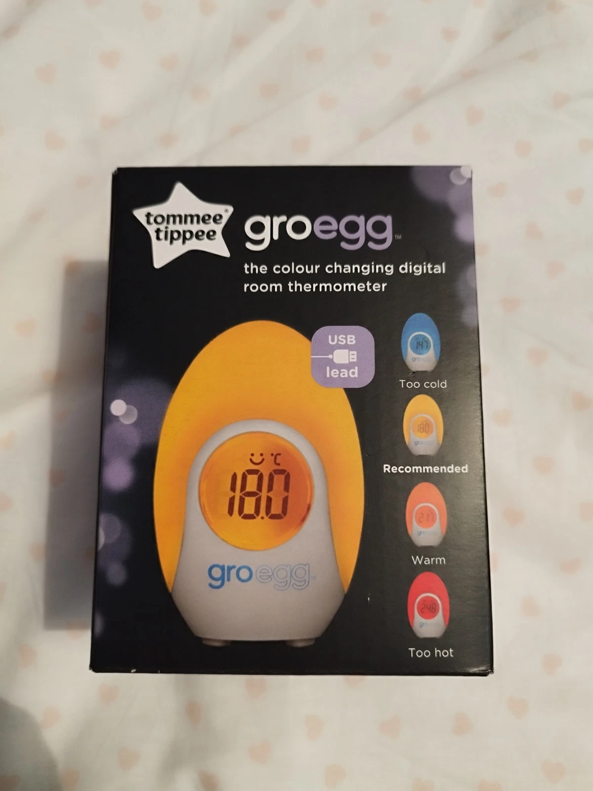 Tommee Tippee Groegg Digital Thermometer Night light For Nursery
Opens in a new window or tab