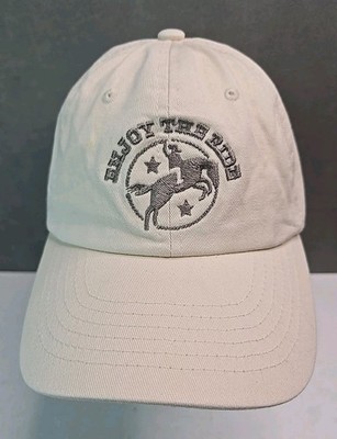 Enjoy the Ride hat Buckin Bronco Cowboy logo strap back Bokeh Supply cap