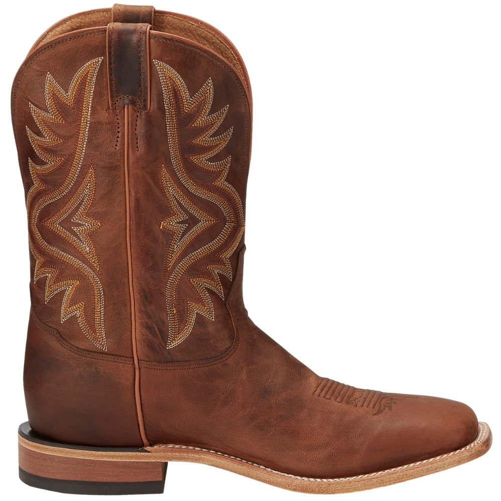 Tony Lama Avett 11 Inch Square Toe Cowboy Mens Brown Casual Boots 7956 51690₽