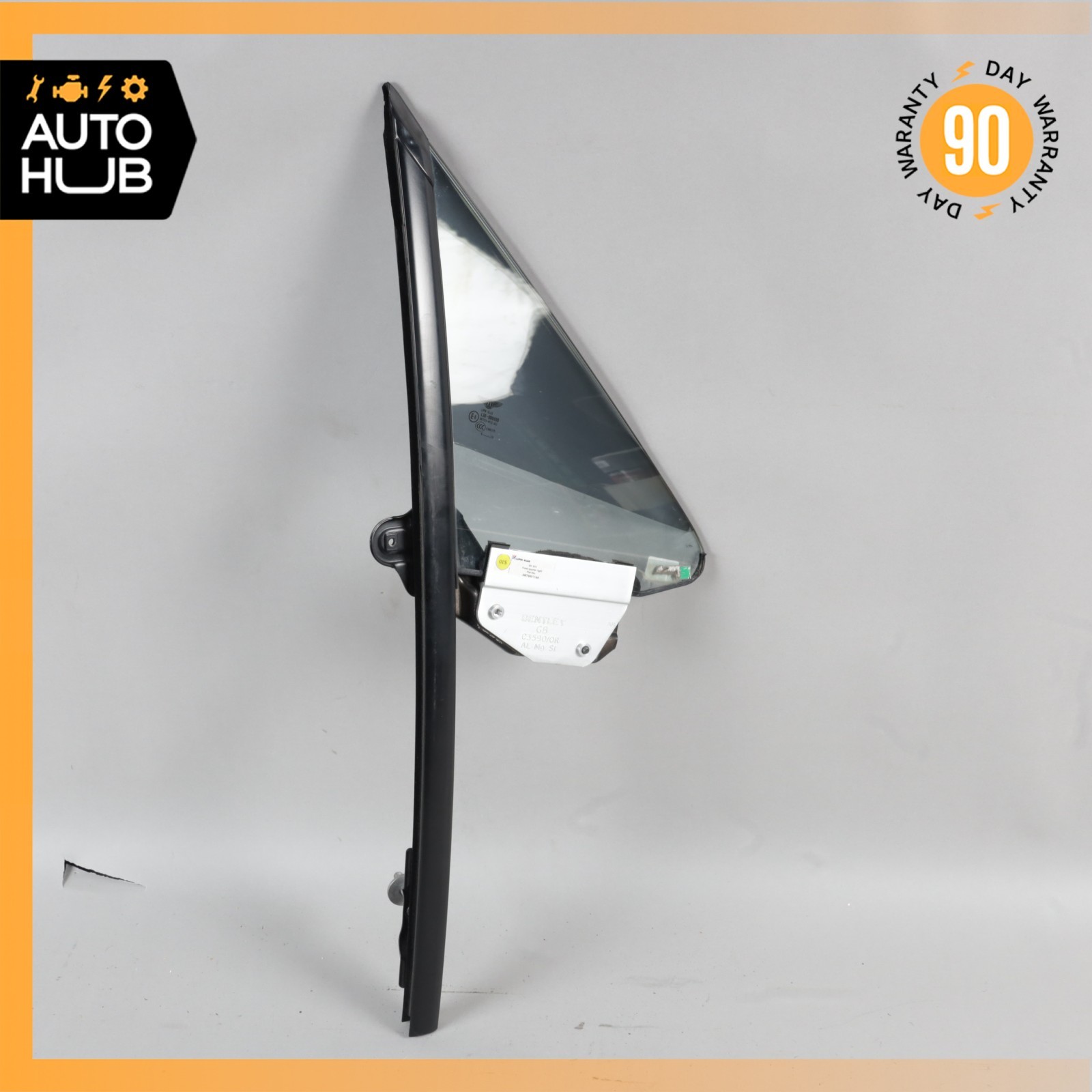 07-11 Bentley Continental GTC Front Right Side Door Vent Window Glass OEM
