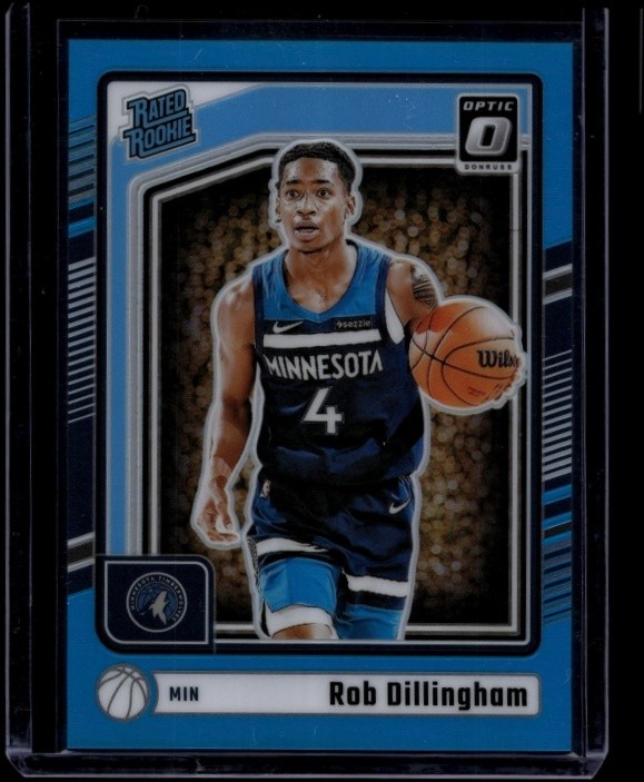 2024-25 Panini Donruss Optic Basketball Rob Dillingham #259 RC Rookie Aqua /225