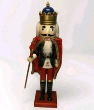 King Nutcracker w/ Crown  Scepter 14" Limited Edition Christmas Decoration 2006