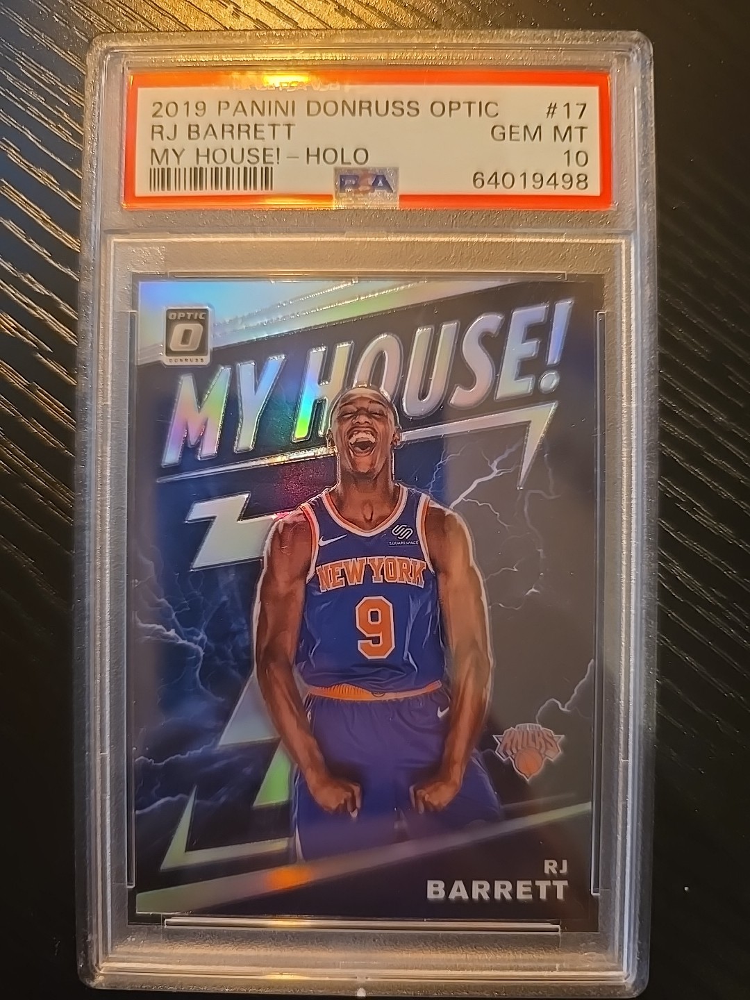 PSA 10 GEM 2019-20 Panini Donruss Optic My House Holo Prizm #17 RJ Barrett (RC)