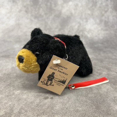 Black Bear Souvenir Of The Great Smokies Wilderness Trail Plush 4'' T & 6'' L