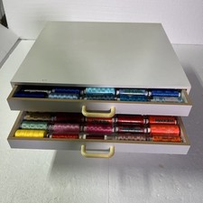 MADEIRA Polyneon Embroidery Thread 1000 Various Colors Lot 175 Spools  Storage