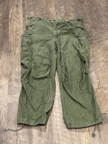Vintage US military vietnam war era m1951 field pants original Korean War