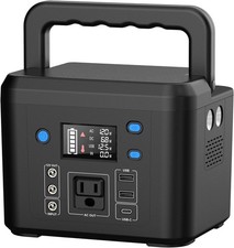 200W Portable Power Station, Powkey 120Wh/33,000mAh Power Bank with AC Outlet, 1