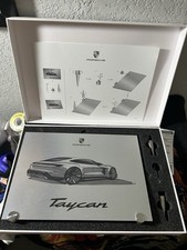 Porsche Taycan Metal Desk Top Employee Display 1st All Electric Car EV w/ Box