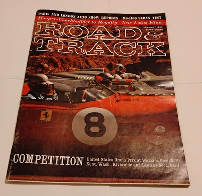 Vintage Road & Track January 1963 Paris And London Auto Show Reports Magazine