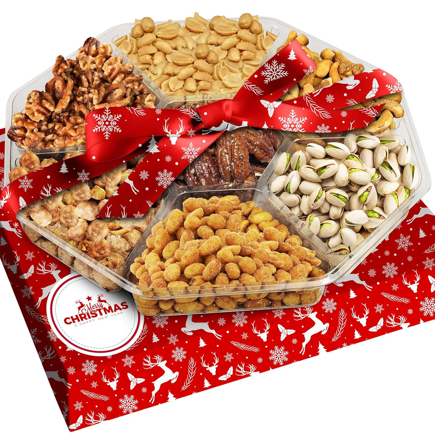 Caja regalo navidad frutos secos surtidos gourmet vegano orgánico kosher