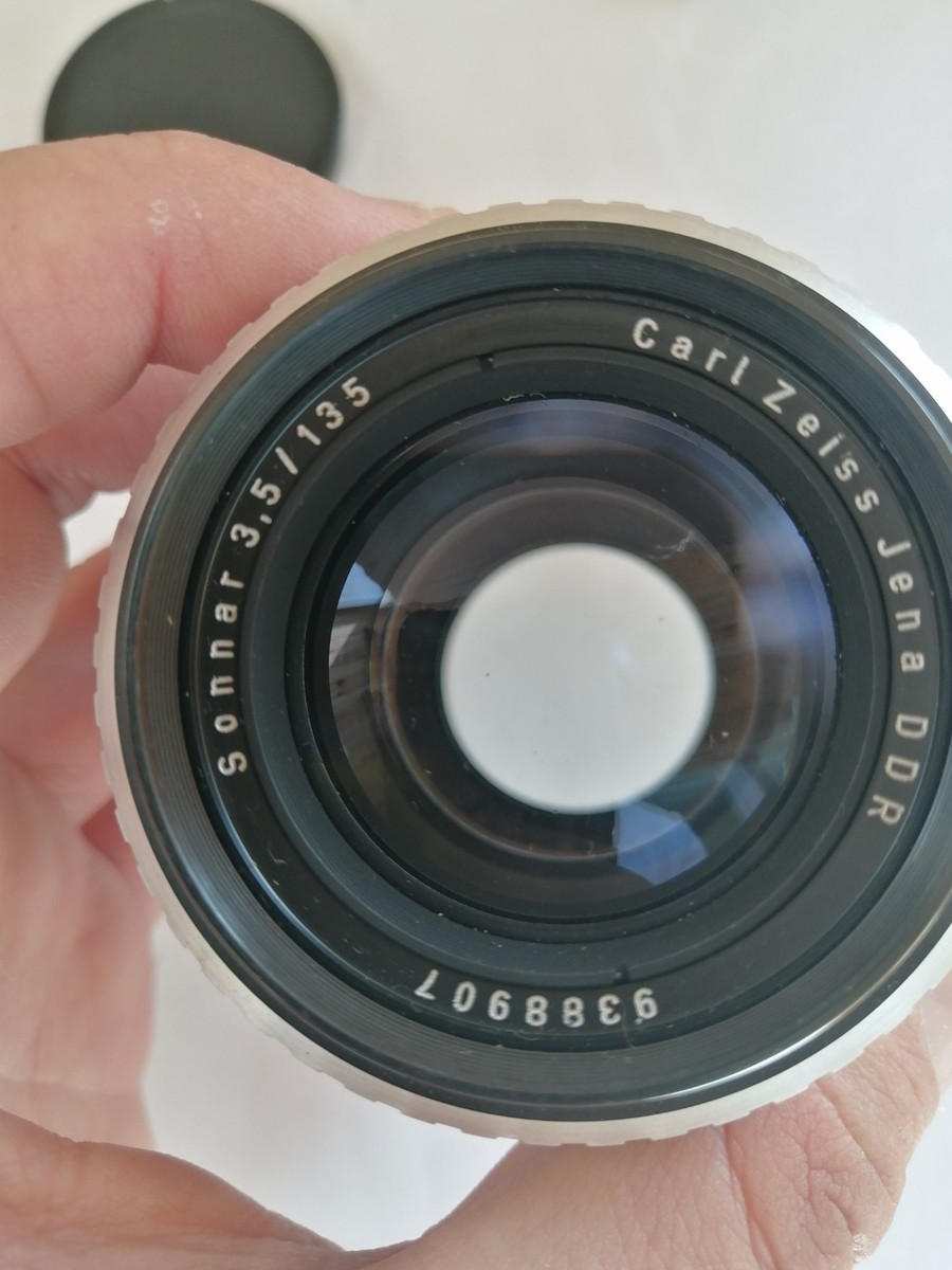 Vintage Carl Zeiss Jena ZEBRA Sonnar 135mm f 3.5 M42 lens