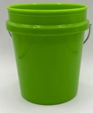 Neon Green Blank Mini Bucket 400 ml set of 8 with black lids