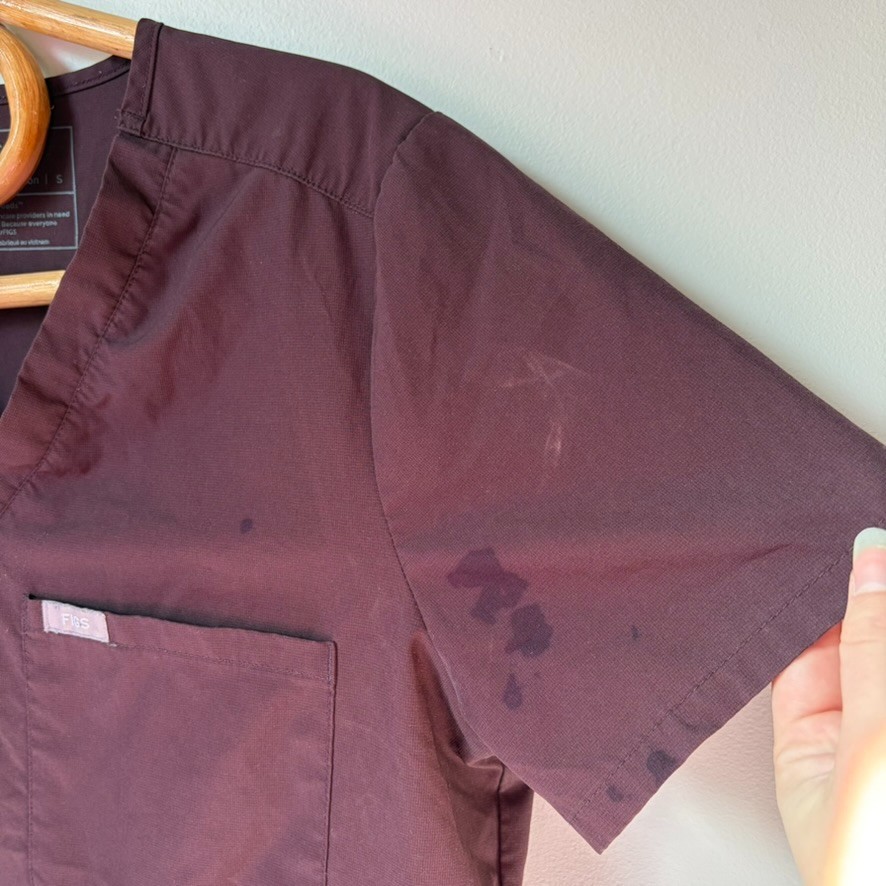 Figs Brown Technical Collection Short Sleeve Scru… - image 3