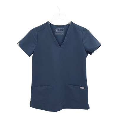 #ad FIGS Women’s Casma Scrub Top Petrol gray Size XXS Technical Comfort F1100 $27.95