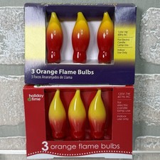 6 Holiday Time Light Keeper Orange Flame Bulbs Candelabra Base 120v 7w 60hz Ac 6 Holiday Time Light Keeper Orange Flame Bulbs Candelabra Base 120v 7w 60hz Ac