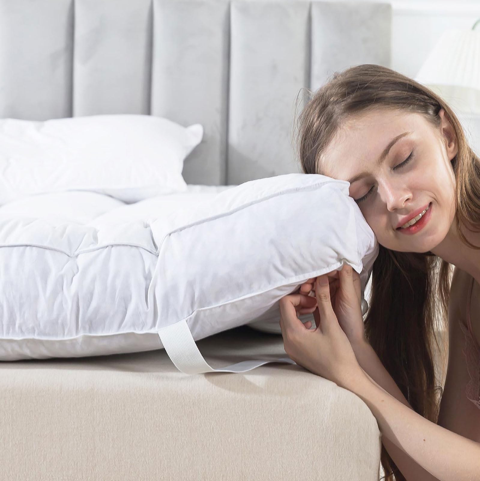 Feather Bed Mattress Topper, Memory Foam Mattress Topper, Th