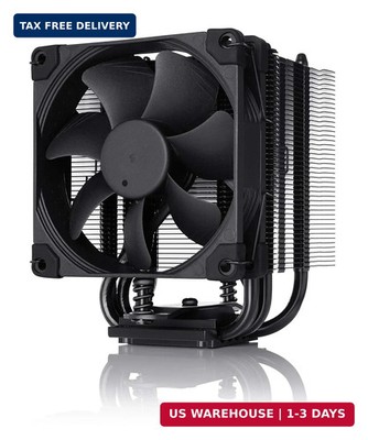 NH-U9S chromax.Black, 92mm Single-Tower CPU Cooler (Black)